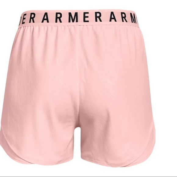 UNDER Armour Women's UA Play Up 3.0 Emboss Shorts - Picture 3 of 16